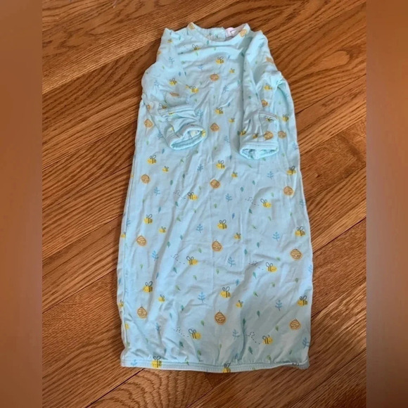 Angel Dear Other - Angel Dear Bamboo Baby Sleeper Gown 0-3 Months Bees Baby Blue